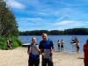 Zeesesener Seeschwimmen. Sylvia und Thomas